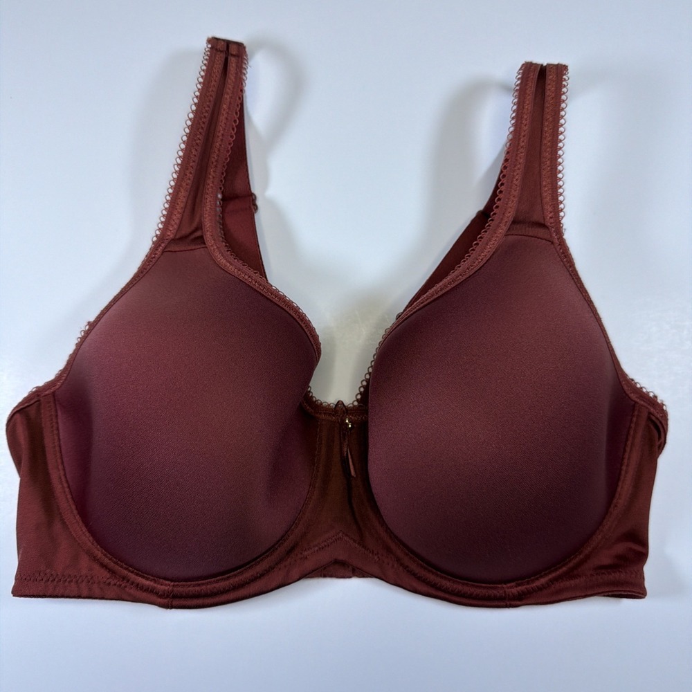 Wacoal Basic Beauty Spacer T-shirt Bra Womens 36C Burnt Orange Underwire 853192